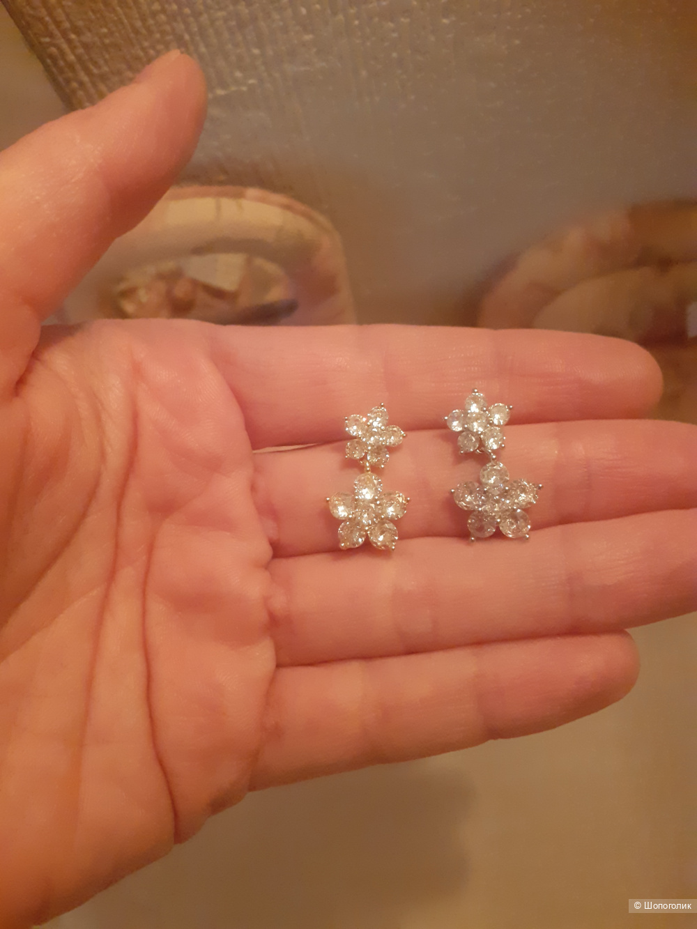 Серьги цветочки