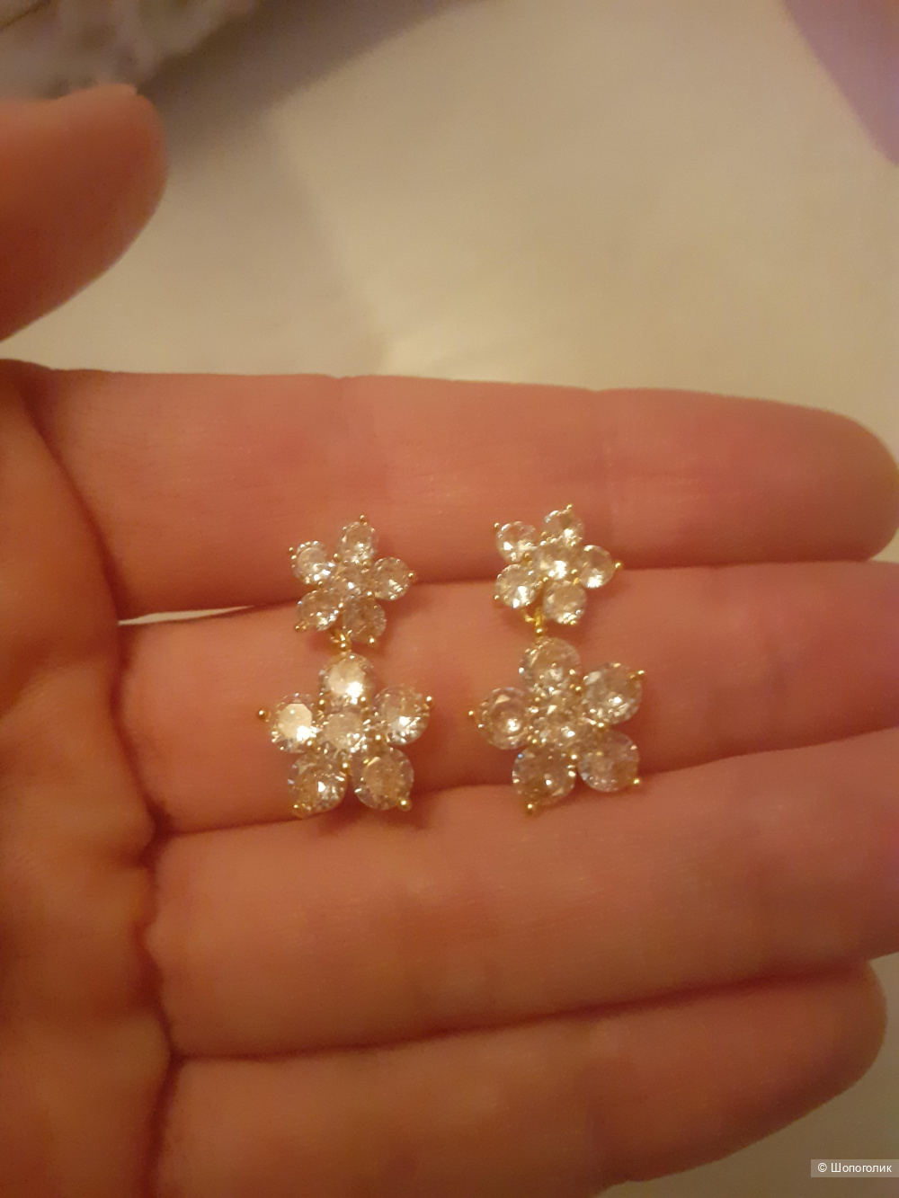 Серьги цветочки