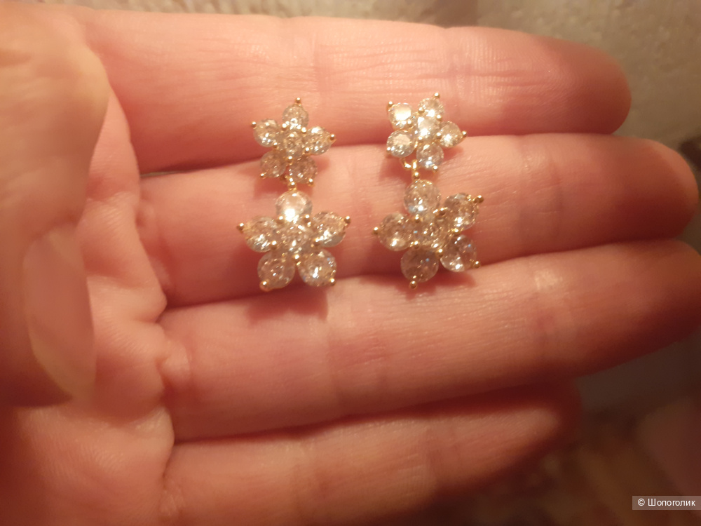 Серьги цветочки