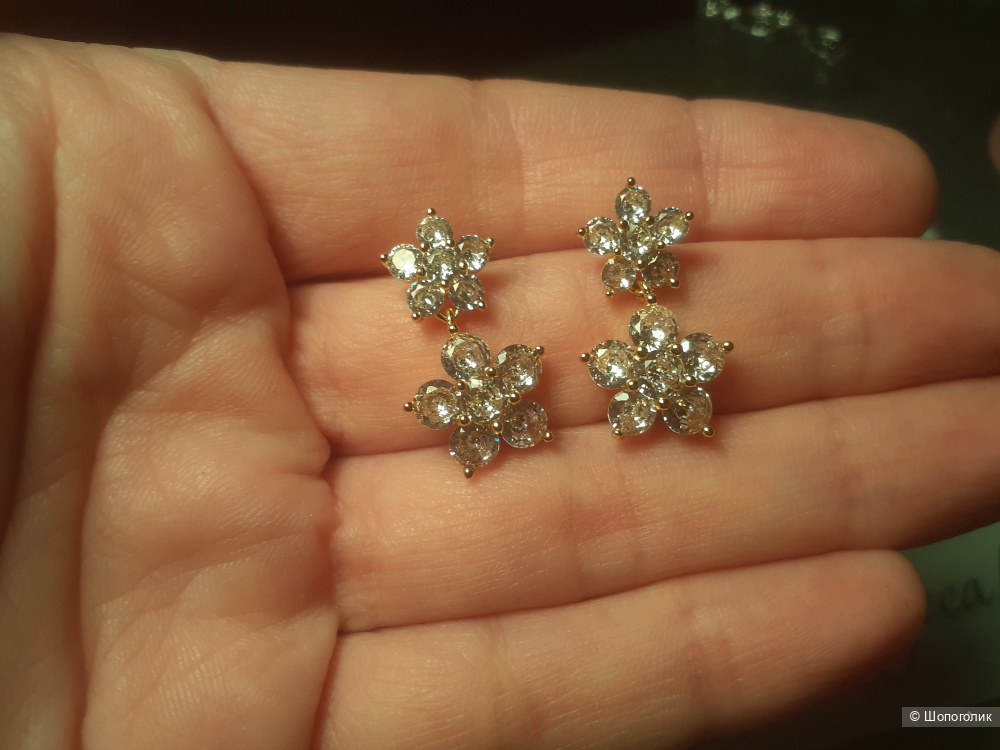 Серьги цветочки