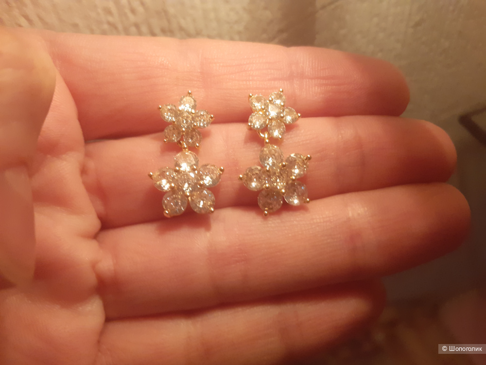Серьги цветочки