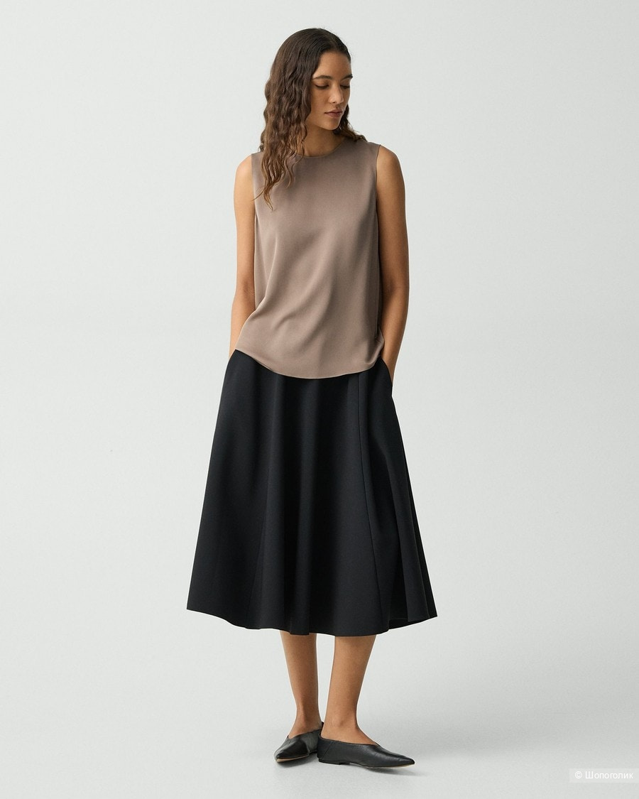 Шелковый топ Theory XL