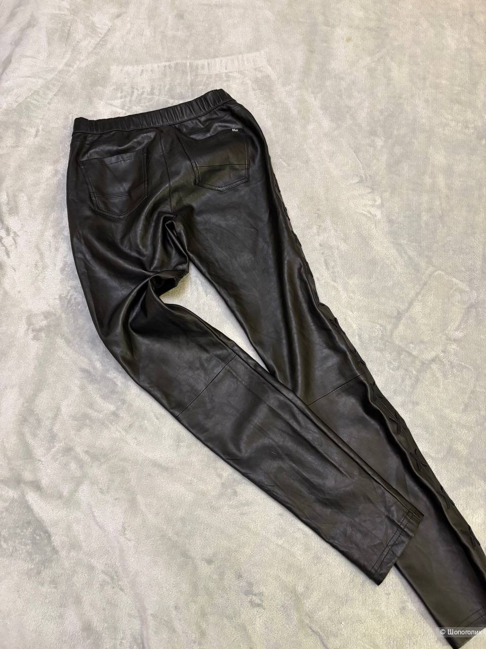 Брюки из экокожи Nik&Nik by Nikkie, размер 40/42