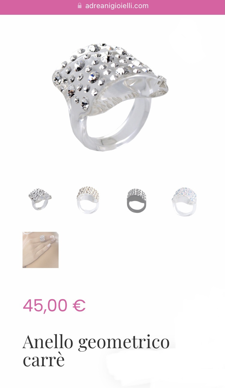 Кольцо Adreani Gioielli. IT S (18 RU)