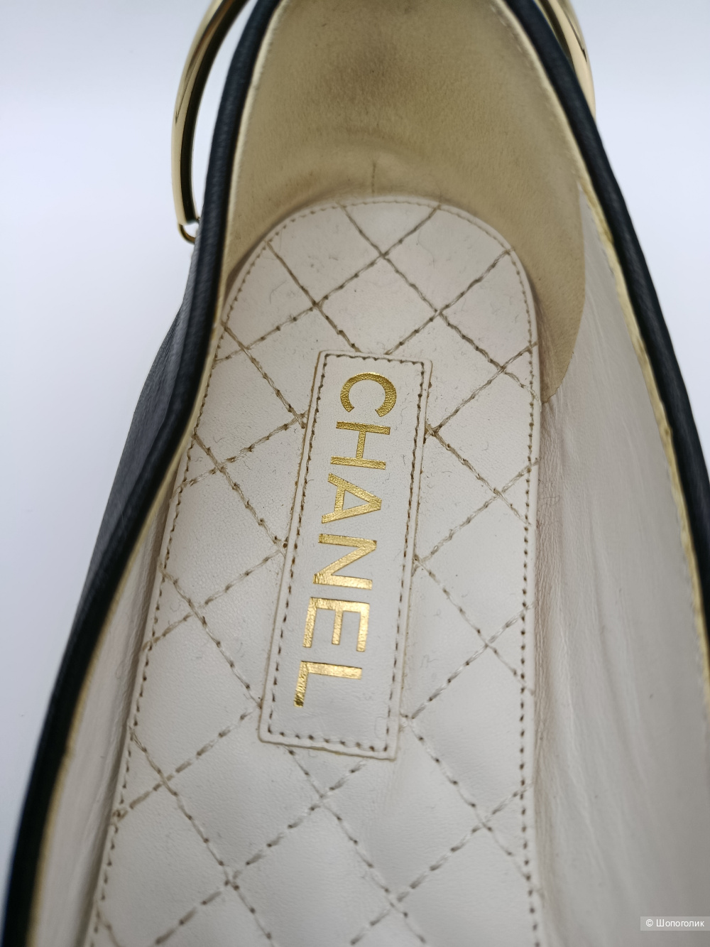 Балетки кожаные chanel с лаковыми носами 40 (на 38,5)