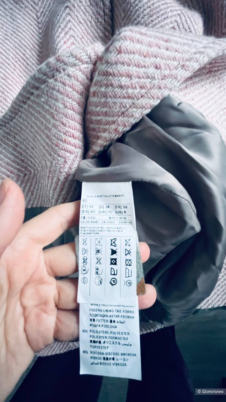 Пальто Sisley размер it42 uk10