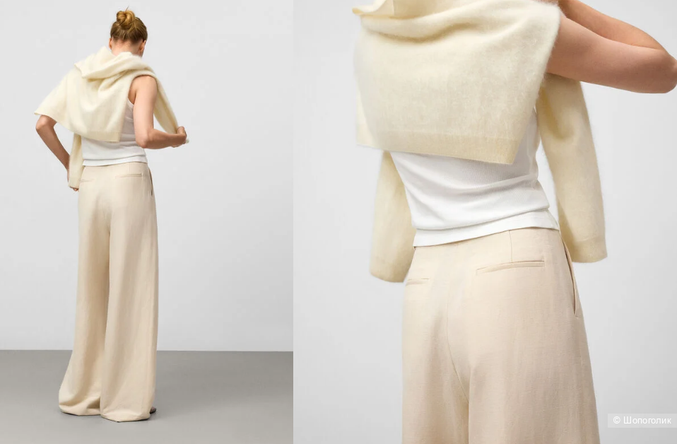 Брюки палаццо  Adolfo Dominguez L XL