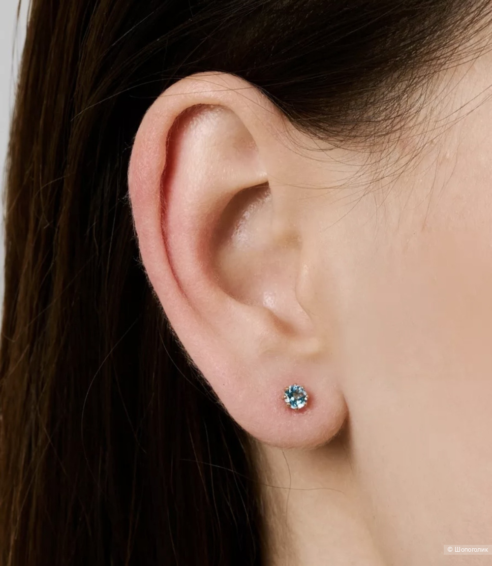 Золотые серьги пусеты «Наше золото»