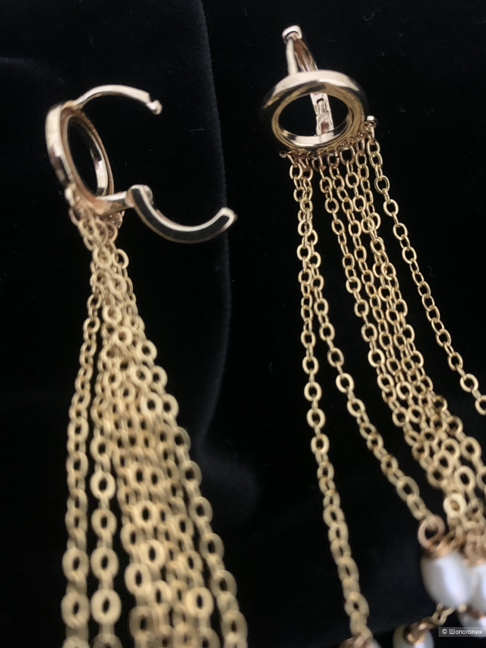 Серьги с натуральным жемчугом