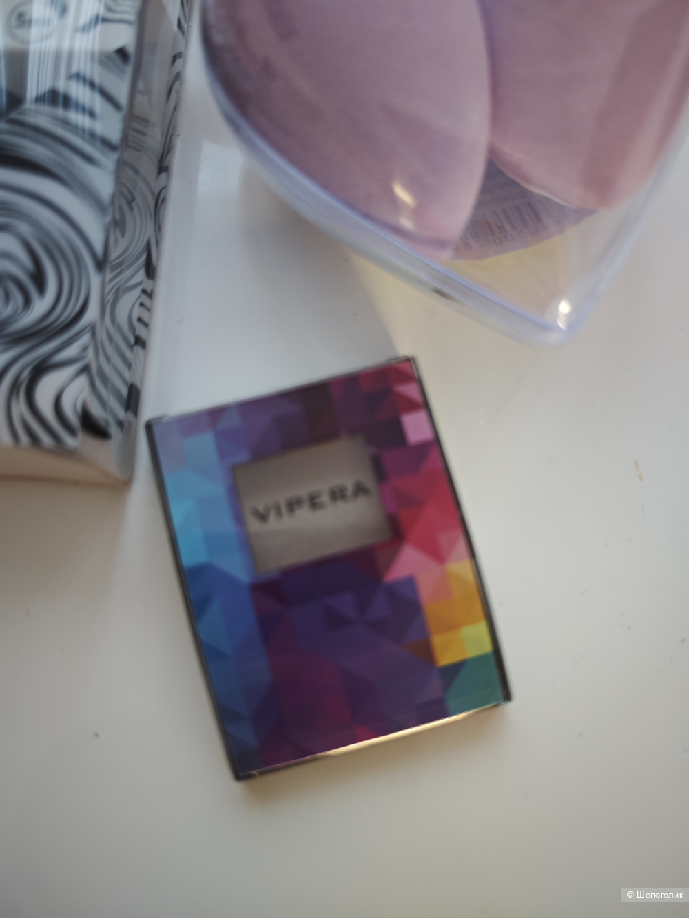 Сет кисти для макияжа+ спонжи+ тени Vipera ,3 ед