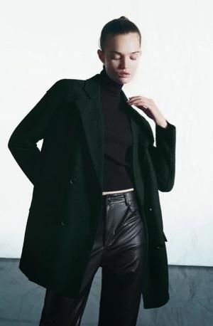 Жакет zara 44-46 шерсть