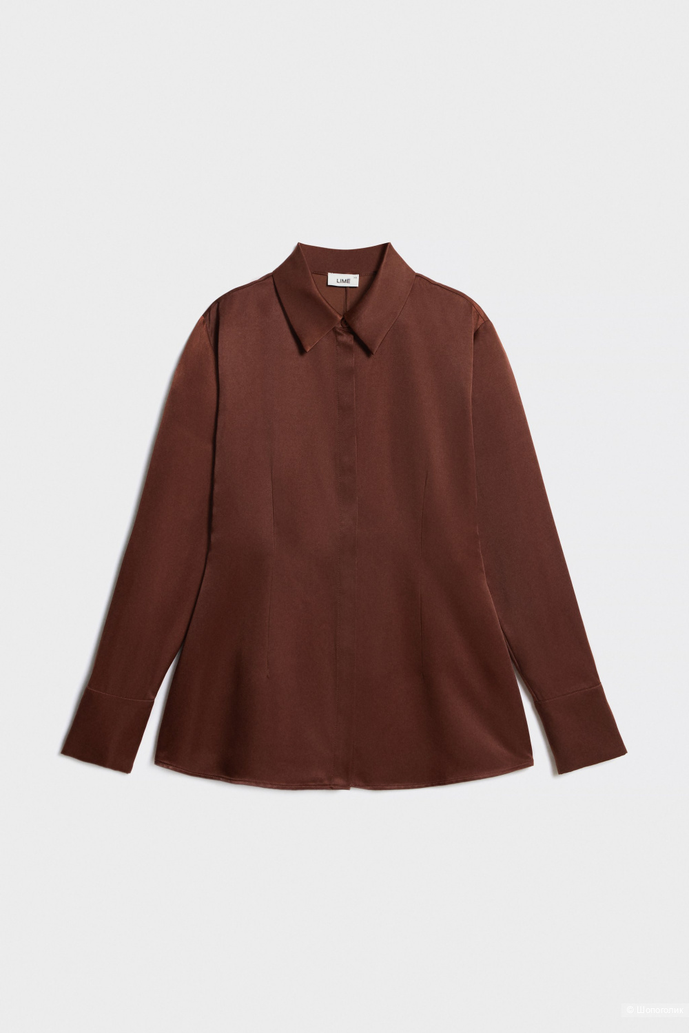 Атласная рубашка LIME (XS)
