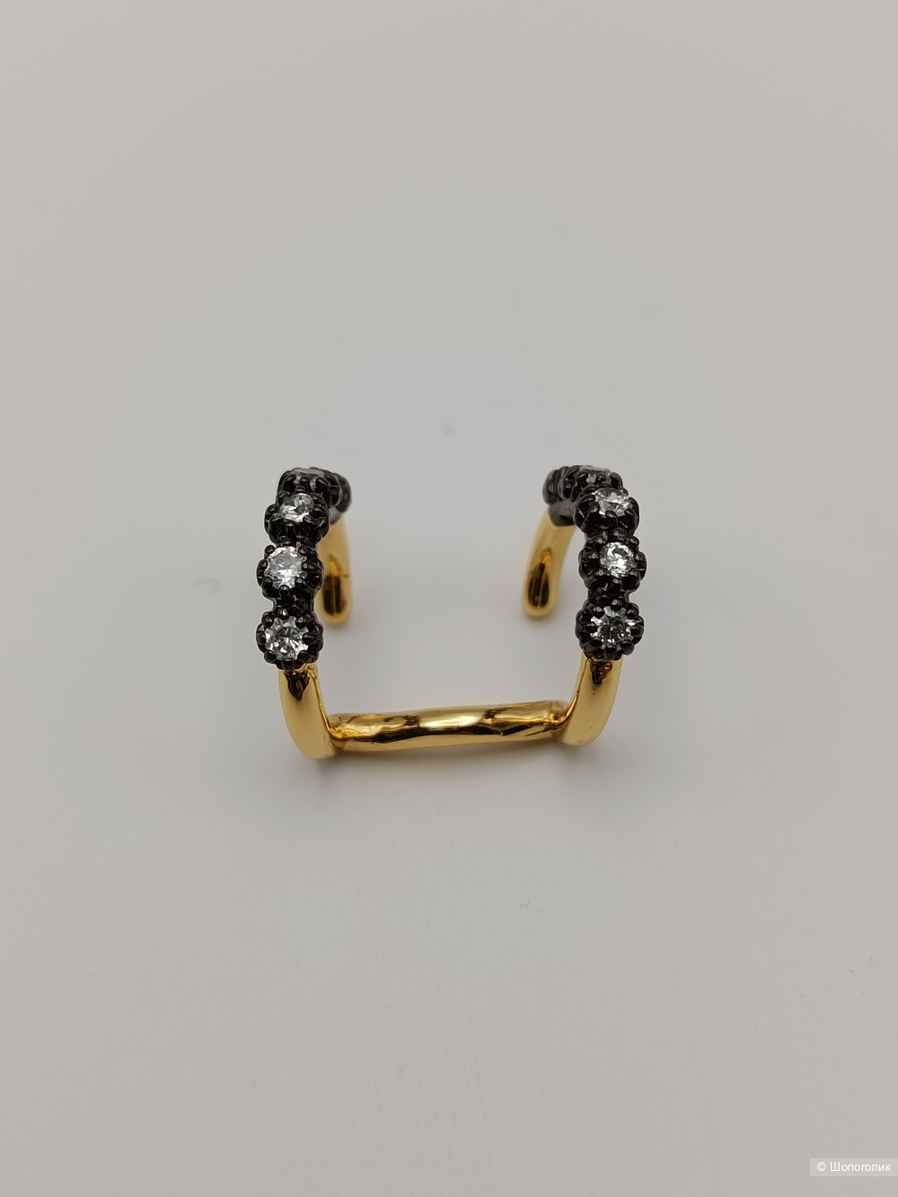 Кафф серьга на ухо Zara цирконий лимитка