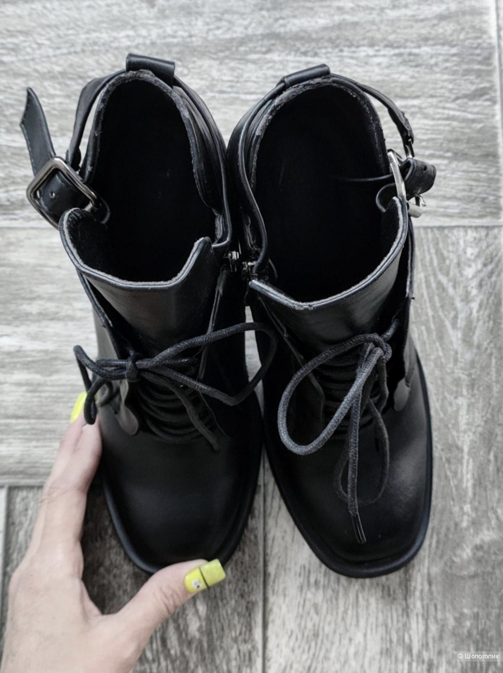 Ботинки кожаные размер 39