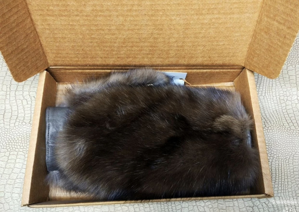 Варежки из натурального меха соболя