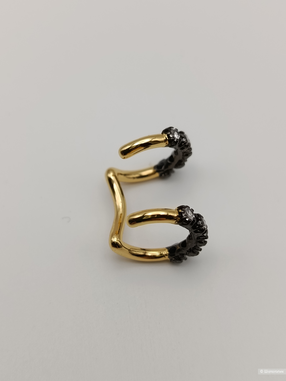 Кафф серьга на ухо Zara цирконий лимитка