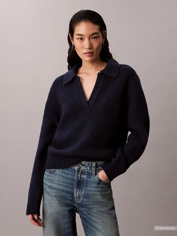 Шерстяной пуловер Calvin Klein размер L