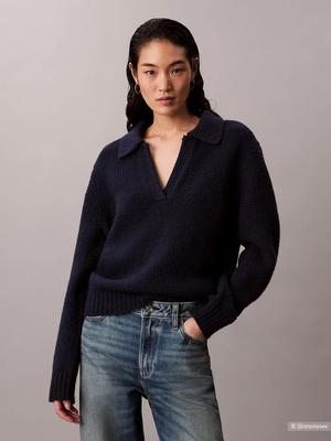 Шерстяной пуловер Calvin Klein размер L