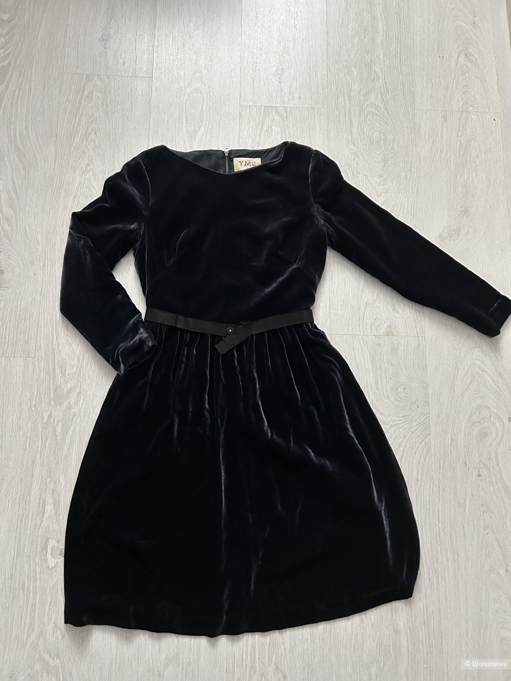 Бархатное платье YMC, размер S