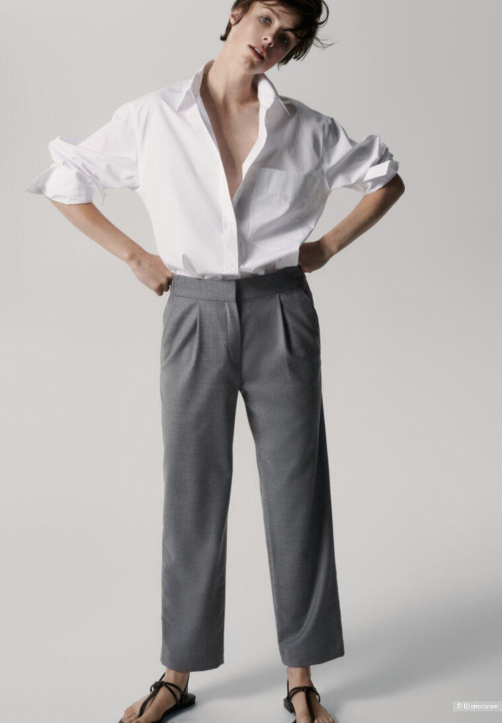 Шерстяные брюки Massimo Dutti/44