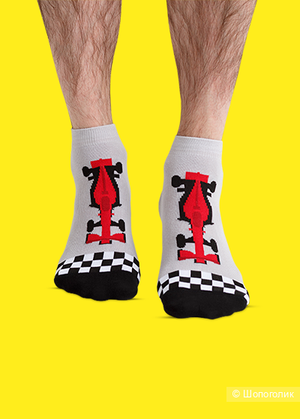 Носки Funny Socks с гоночной машинкой