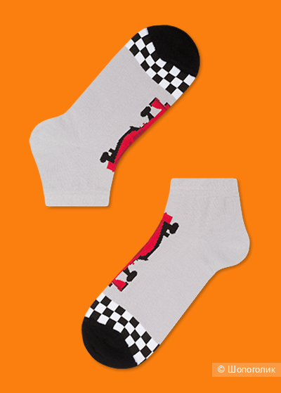 Носки Funny Socks с гоночной машинкой