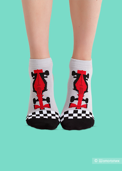 Носки Funny Socks с гоночной машинкой