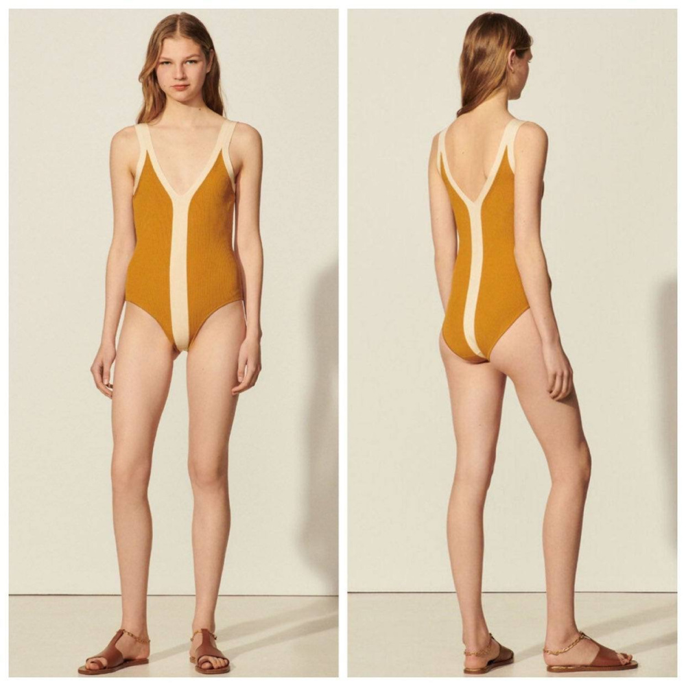 Трикотажный купальник-боди Sandro (FR 2, RUS 42-44)