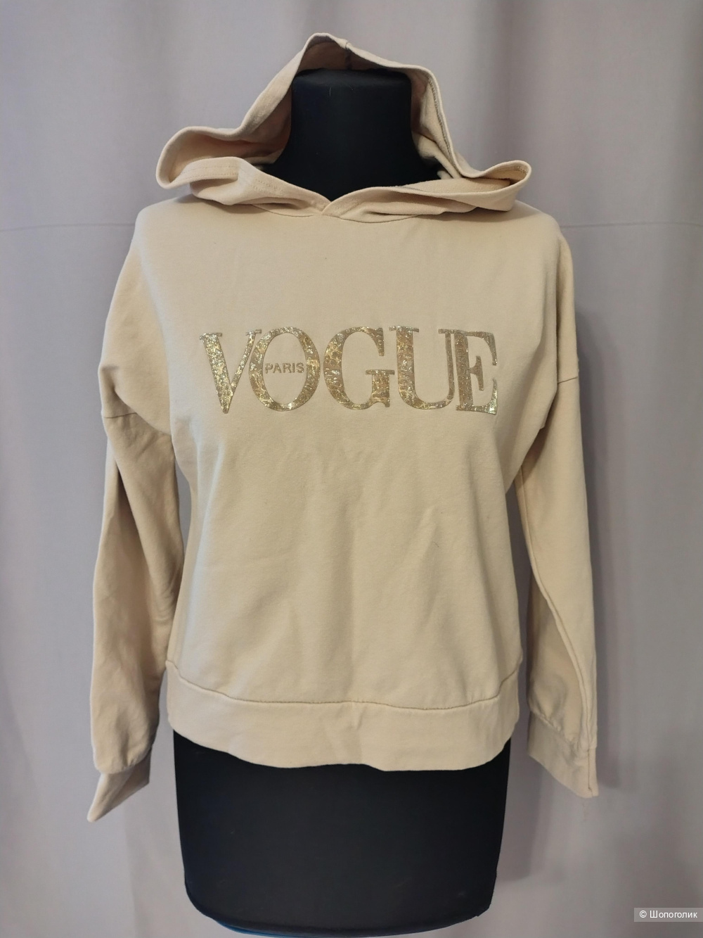 Vogue свитшот с капюшоном, размер xs, s