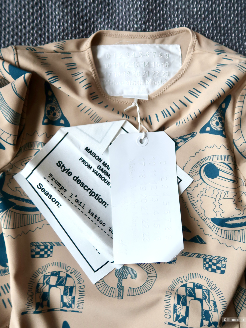 Лонгслив Maison Martin Margiela для H&M на XXS-XS