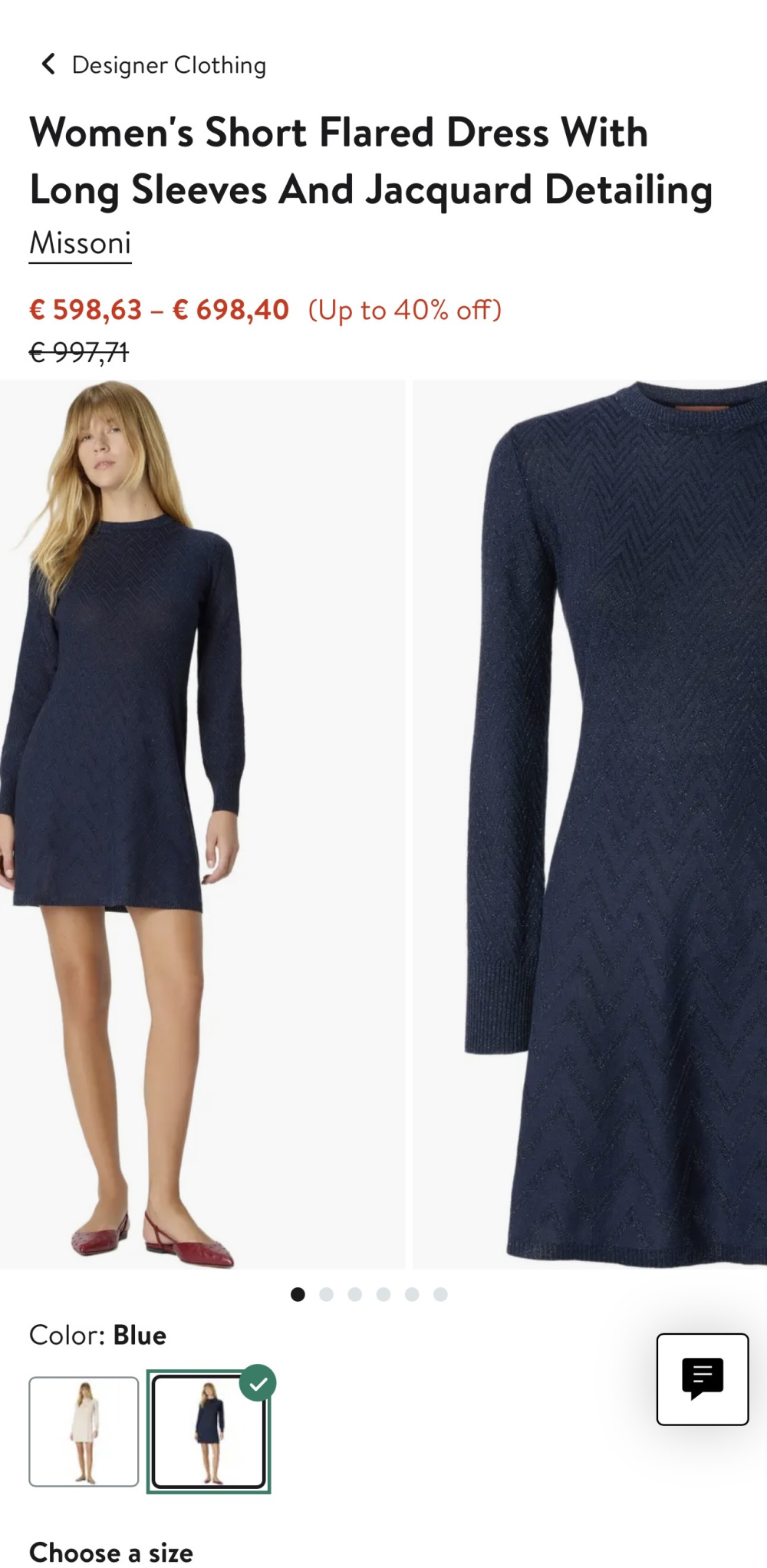 Платье Missoni, размер 44-42