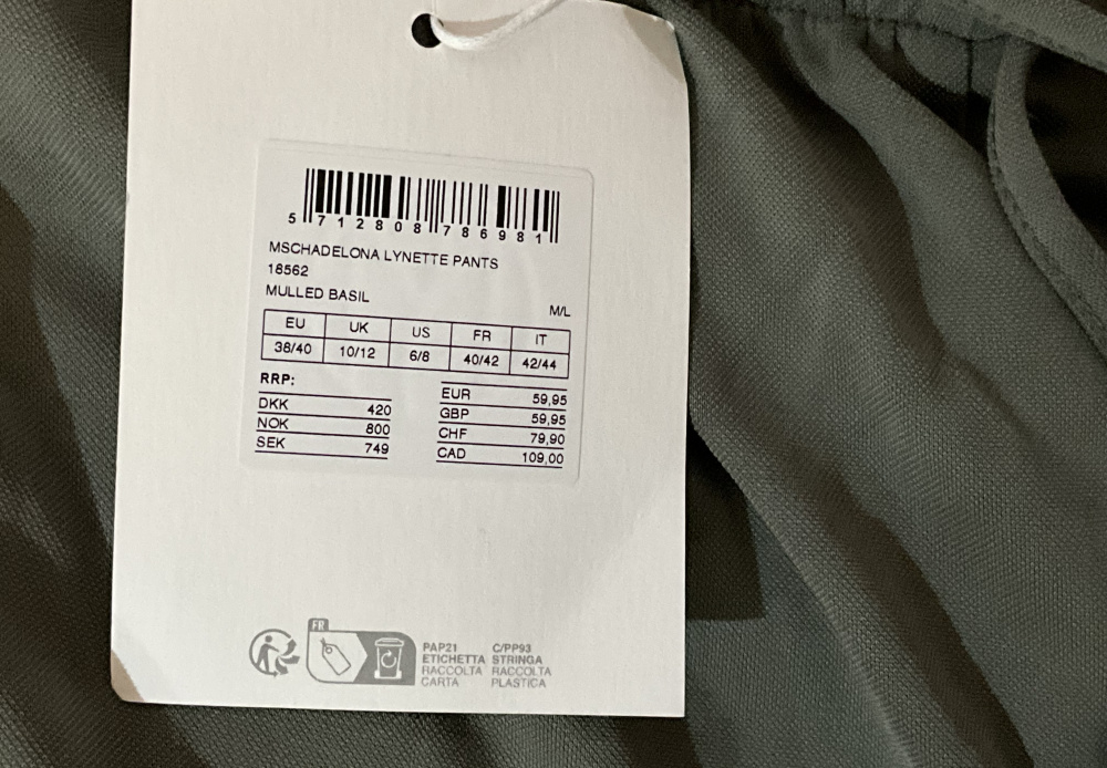 Брюки MSCH, р. европ. 38/40, uk 10/12