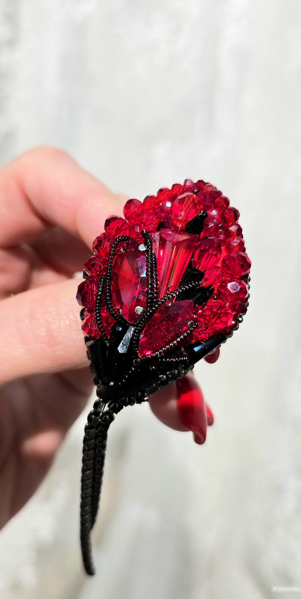 Брошь Маки one size