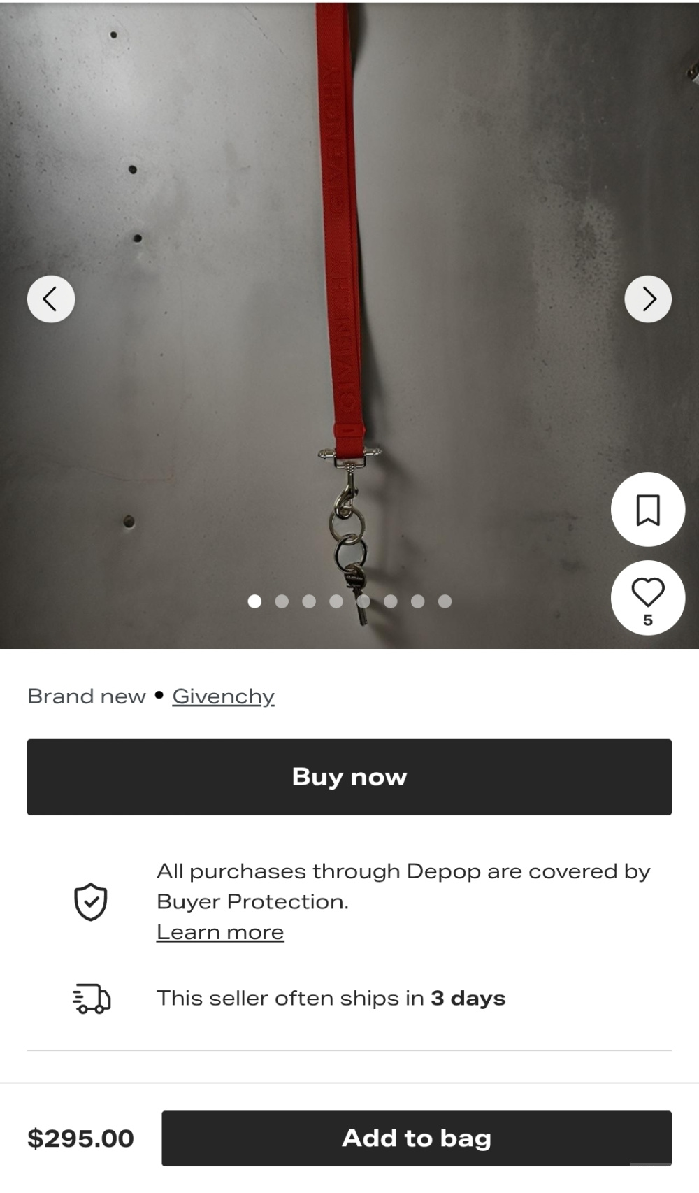 Кулон ключница Givenchy