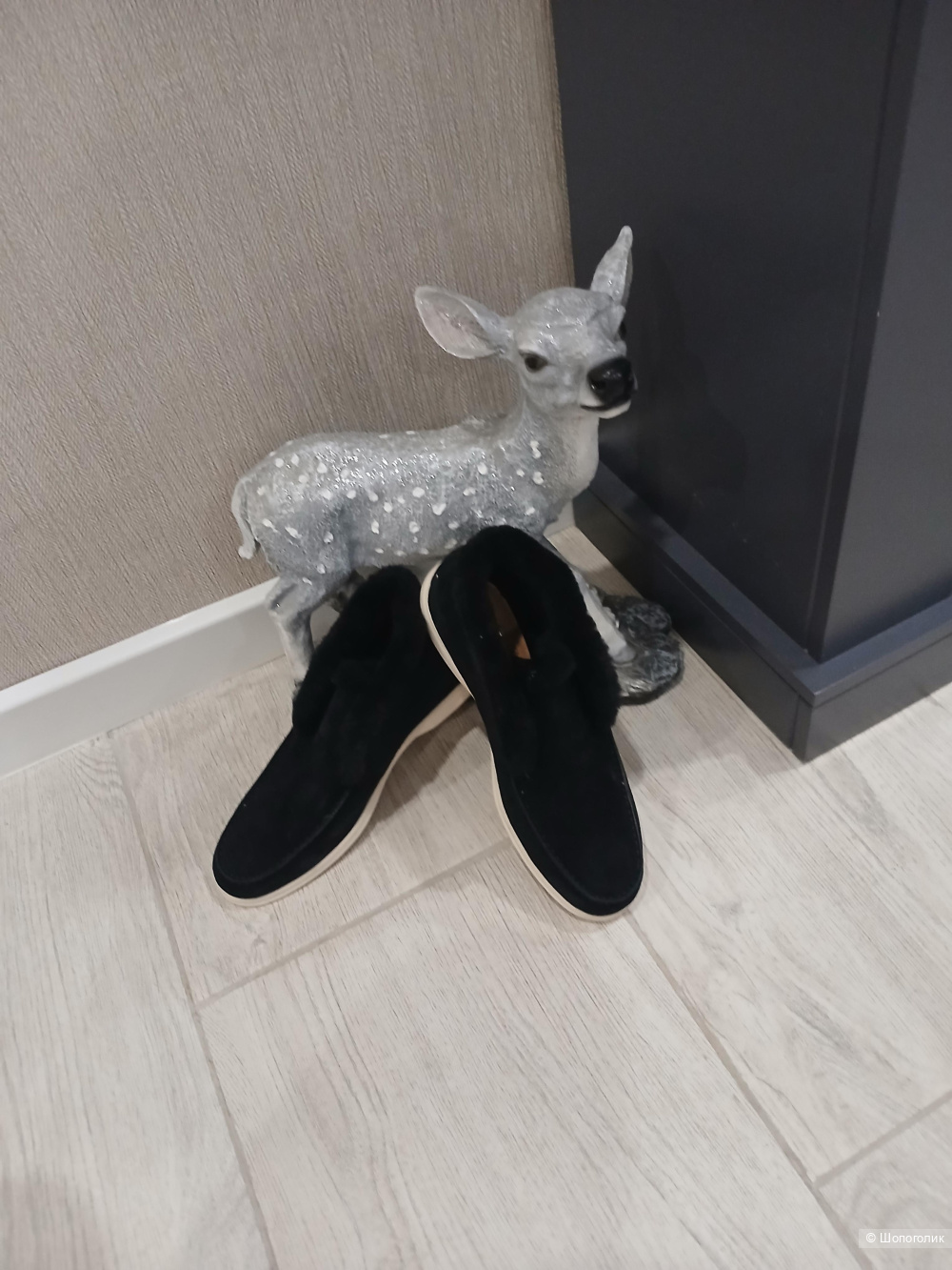 Лоферы ботинки натуральная замша р.40