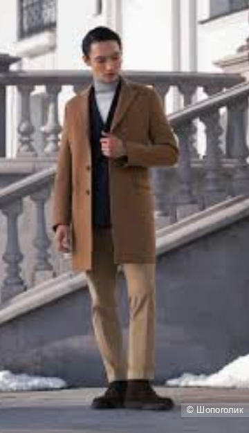 RASCHINI, Пальто мужское кашемировое, 46