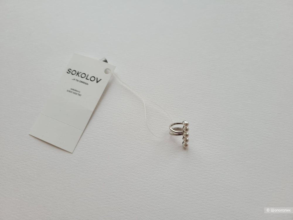 Моносерьга серебряная Sokolov one size