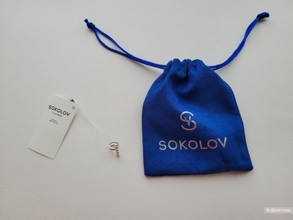 Моносерьга серебряная Sokolov one size
