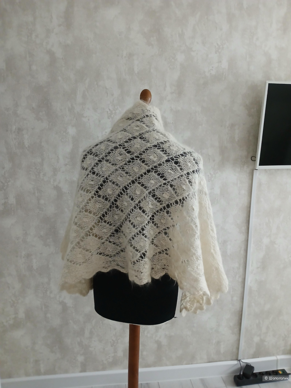 Пуховые платок р.one size