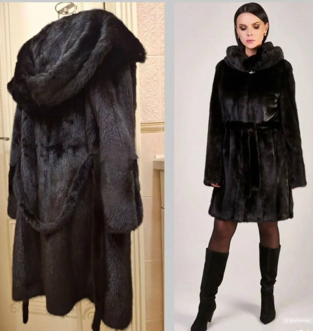 Норковая шуба Diamante Visone размер М