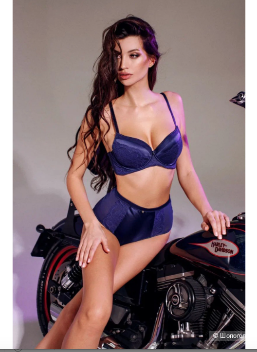 Комплект «OPIUM» (трусы макси + бюстгальтер)  «COQUETTE REVUE» Размер M-L