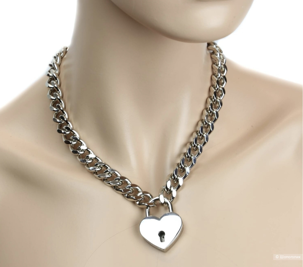 Колье чокер Сердце 46см
