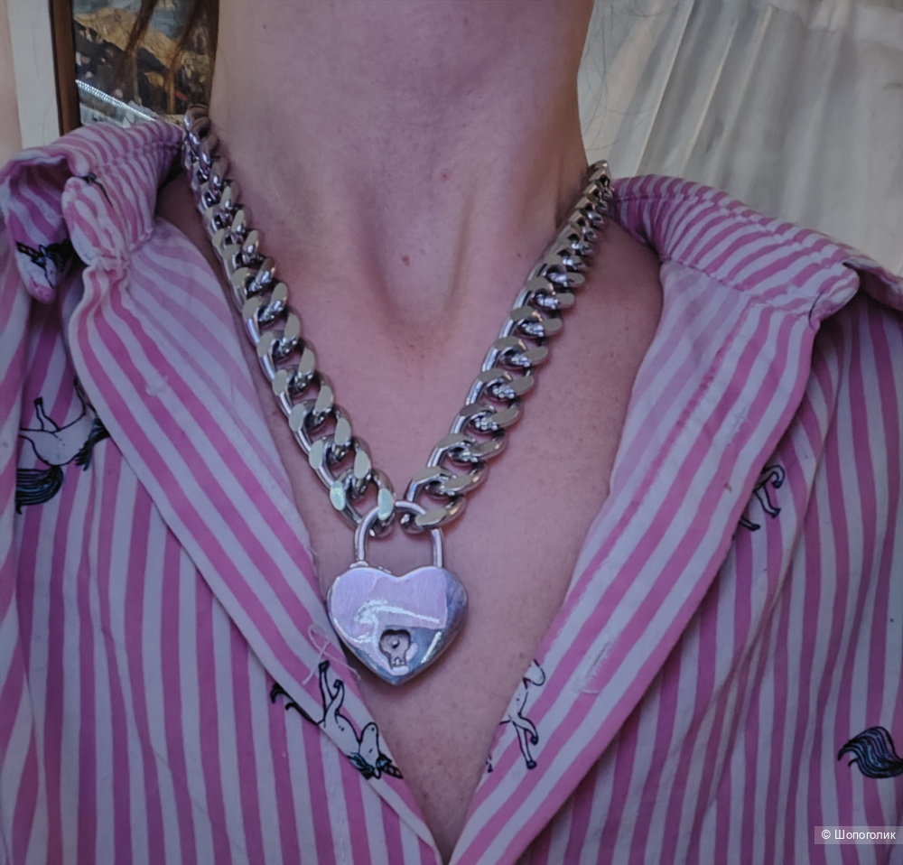 Колье чокер Сердце 46см