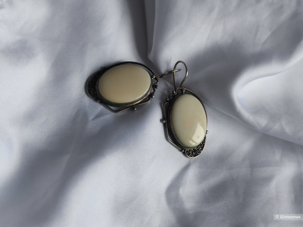 Серьги мельхиор