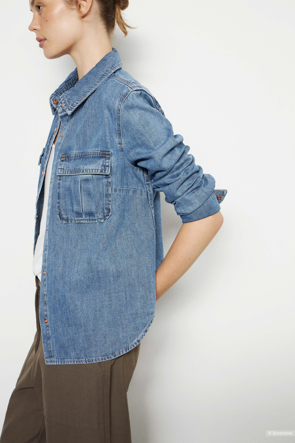 Джинсовая рубашка LIME (S)