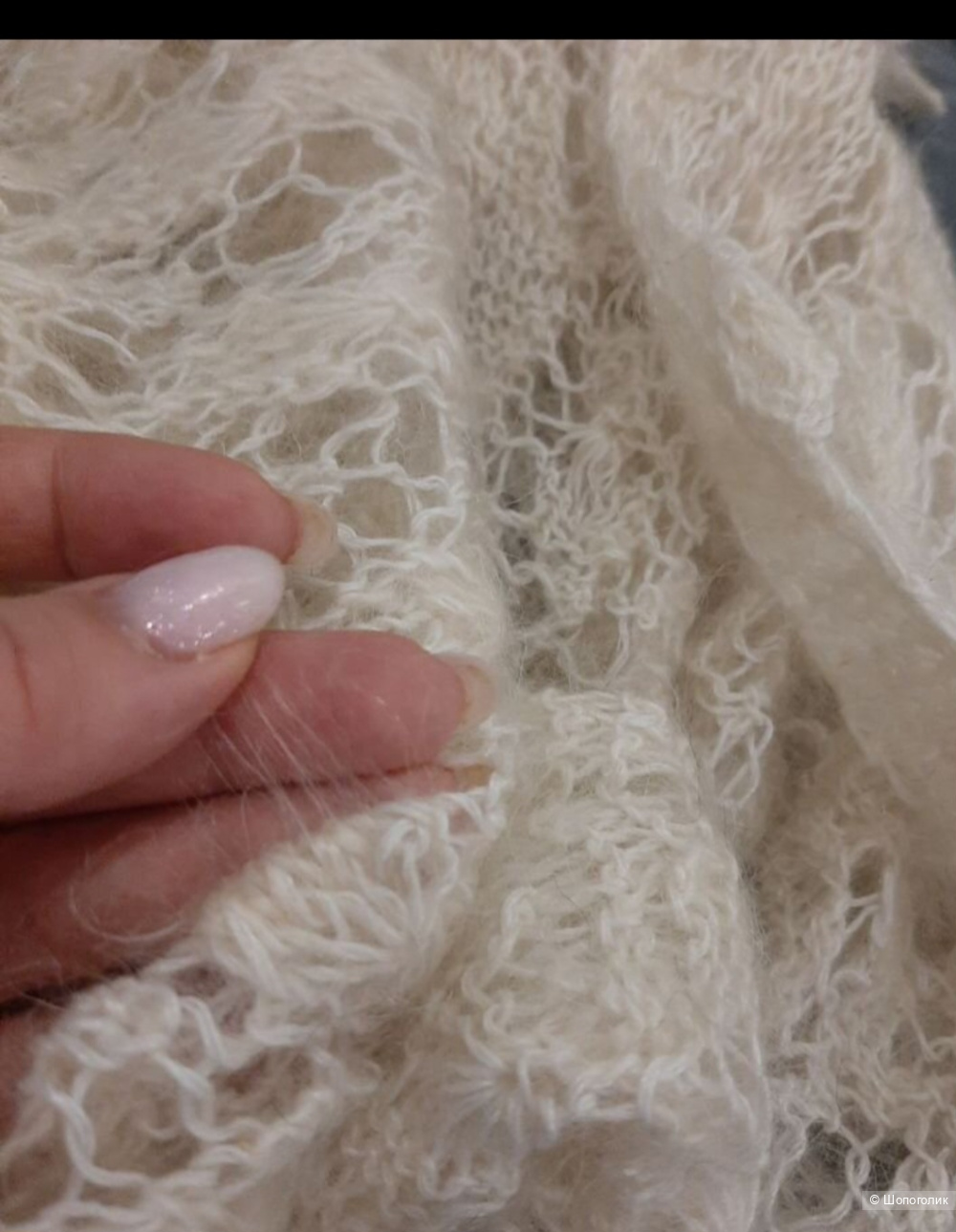 Оренбургский пуховый платок р.м