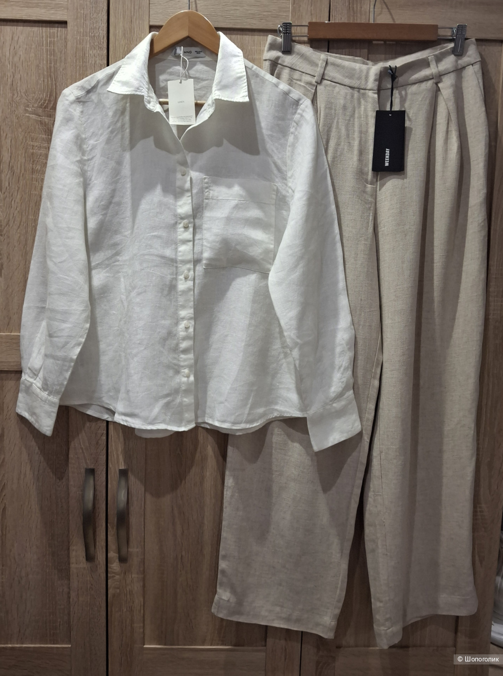 Льняная рубашка Mango/L