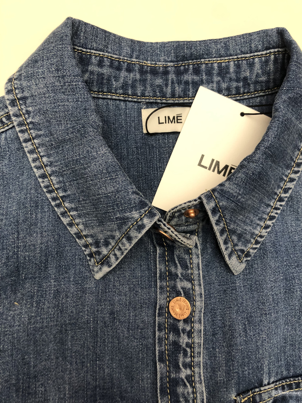 Джинсовая рубашка LIME (XS)
