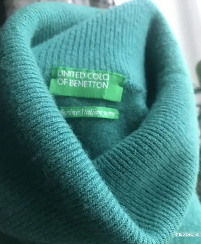 Водолазка из 100% шерсти мериноса Benetton XS -S