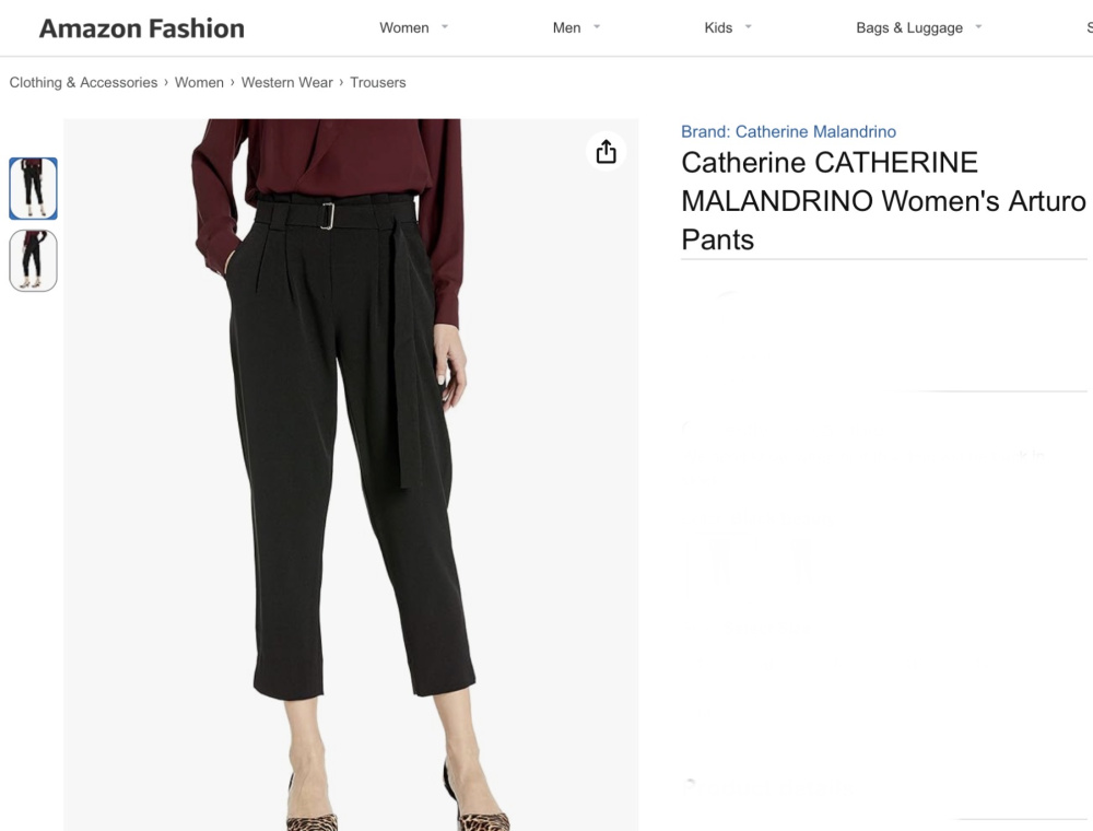 Брюки с бантом CATHERINE MALANDRINO,46-48